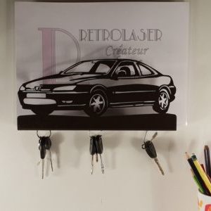 PEUGEOT 406 coupé  déclinée en porte document/accroche clés