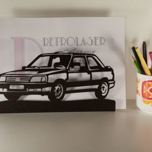 PEUGEOT 309 gti  déclinée en porte document/accroche clés