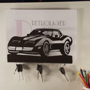 CHEVROLET CORVETTE C3 déclinée en porte document/accroche clés