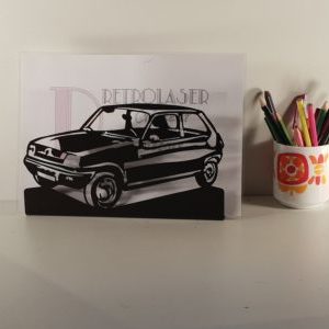 RENAULT 5 déclinée en porte document/accroche clés
