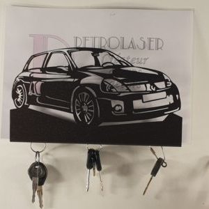 RENAULT CLIO V6 ph2 déclinée en porte document/accroche clés