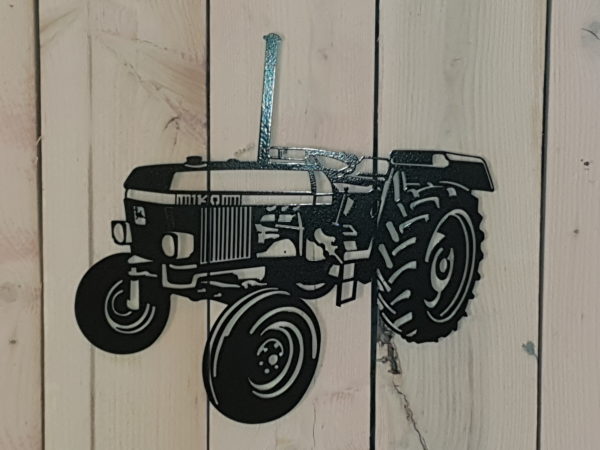 Porte-clés tracteur John Deere noir