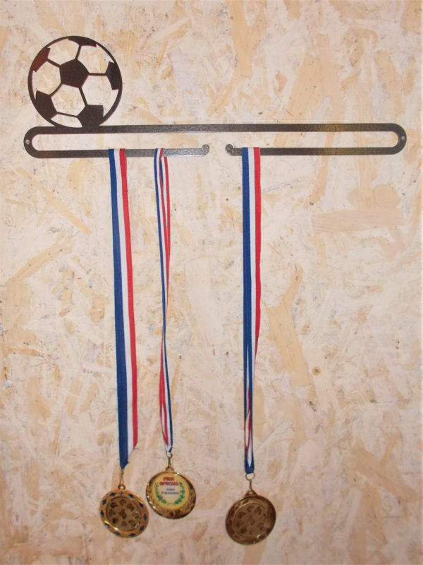 accroche medaille Foot - Retro Laser