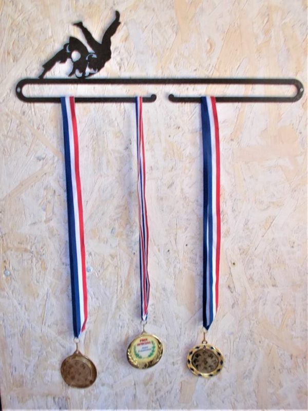 Porte-médailles de sport, porte-médailles en acier inoxydable à