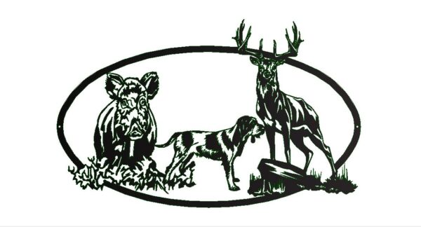 plaque thème chasse N6