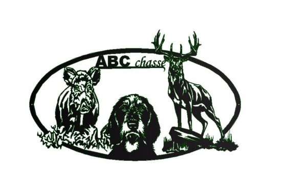 plaque thème chasse abcchasse